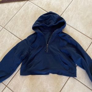 COPY - mineral blue scuba half zip